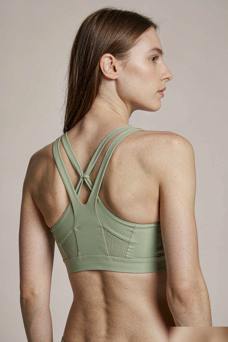 Strappy Open-Back Yoga Bra
