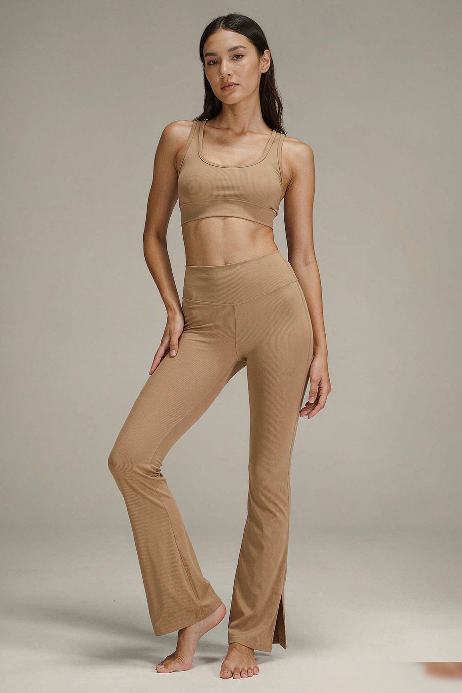 Ribbed Flare Yoga Legging
